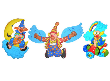 décoration murale clown mix 80cm