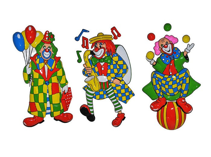 décoration murale clown mix 60cm