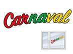 décoration fenêtre carnaval électrostatique 100x37cm