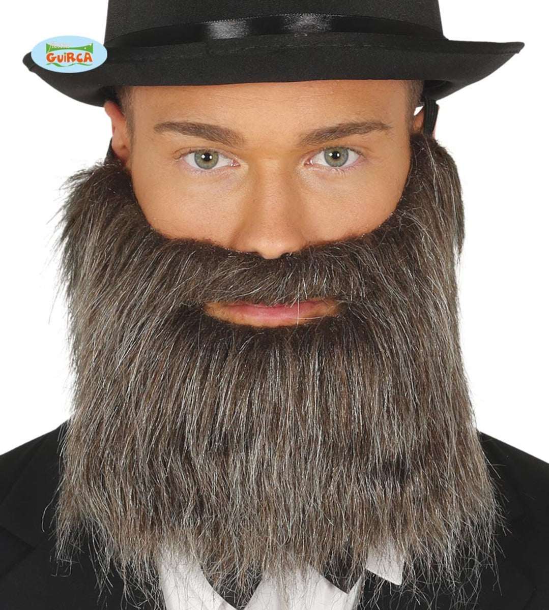 Barbe grisonnante élastique homme