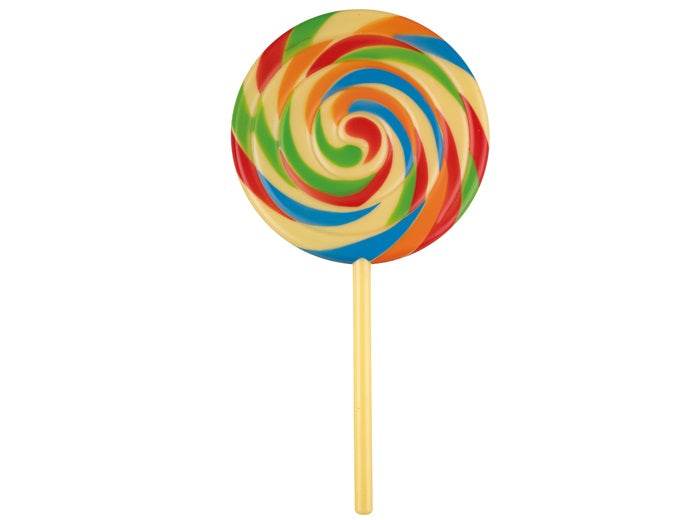 sucette géante lolipop multicolore arc en ciel 23cm