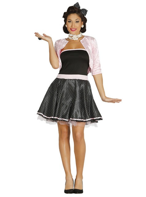 Déguisement demoiselle des années 50 femme