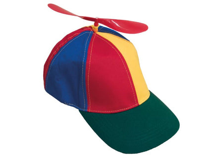 casquette de clown vert rouge jaune à hélice