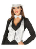 Gilet paillettes argentées femme