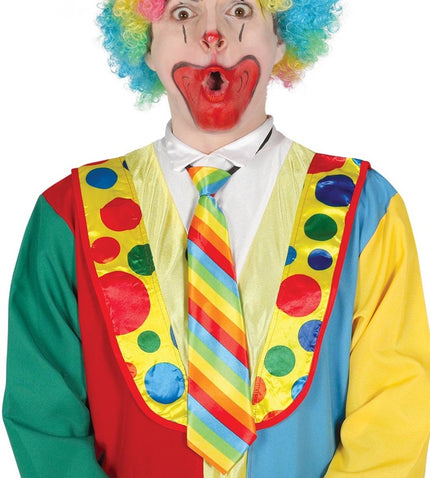 Cravate de clown multicolore adulte
