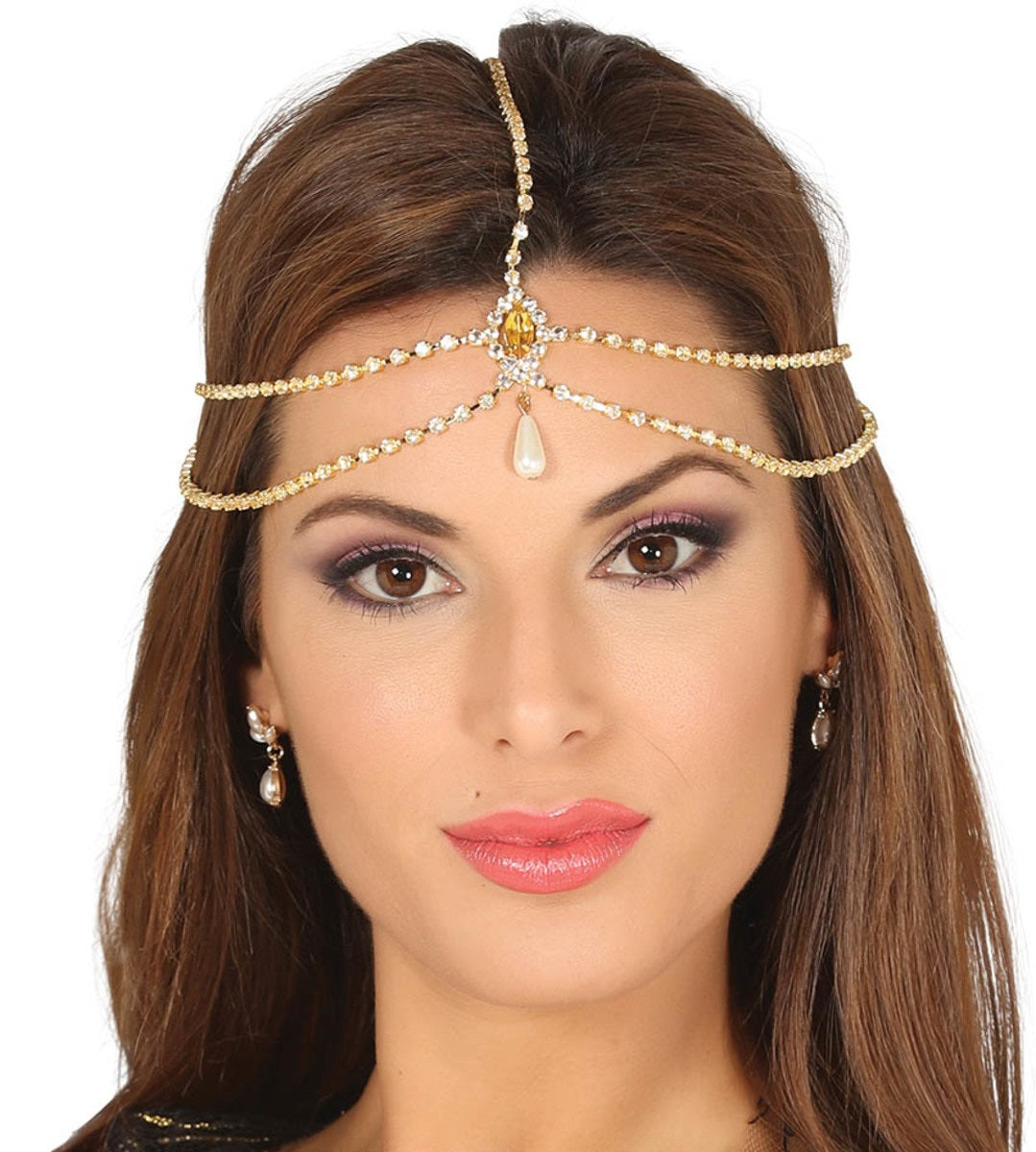 Coiffe bijoux cheveux Bollywood femme