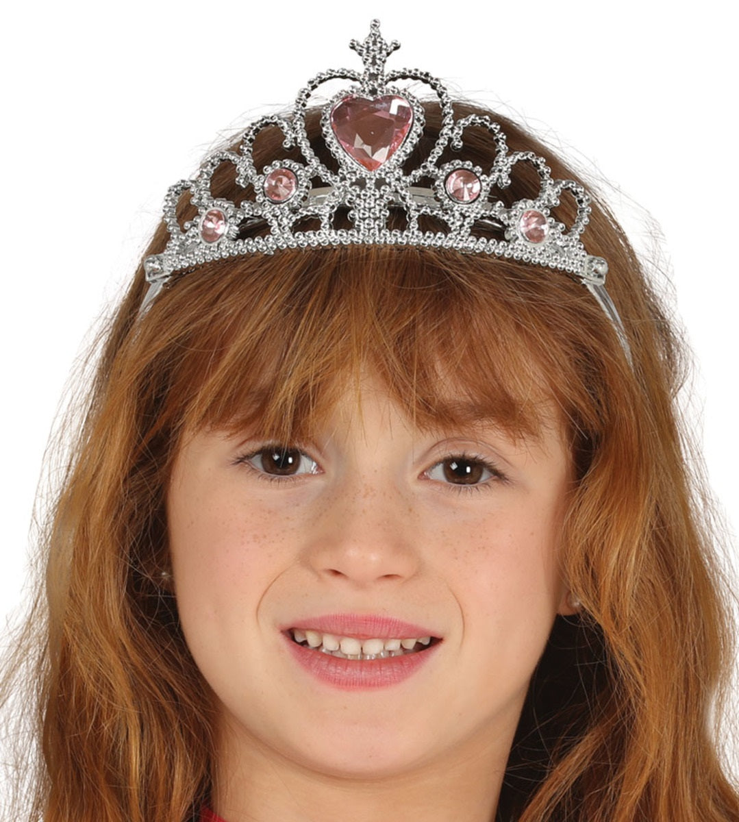 Couronne princesse argentée fille