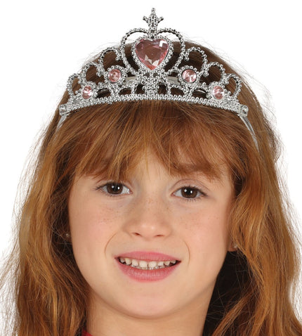 Couronne princesse argentée fille