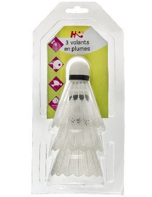 lot de 3 volants de badminton 8cm