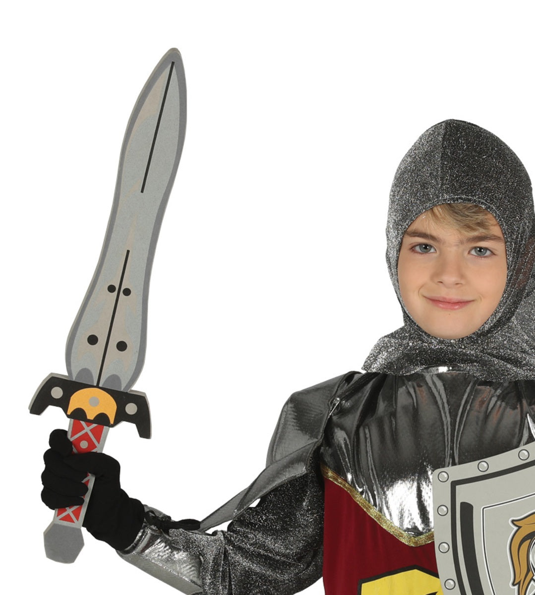 Épée médiévale en mousse EVA 70 cm enfant