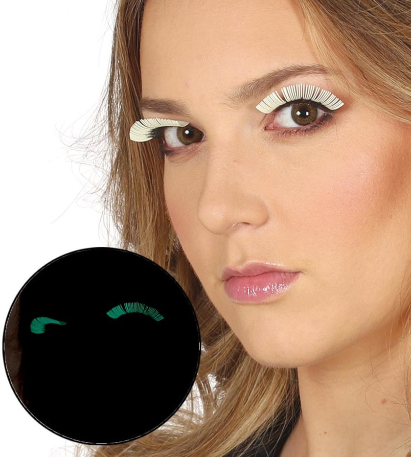 Faux-cils fluorescents femme
