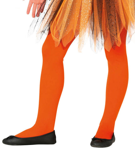 Collants orange enfant