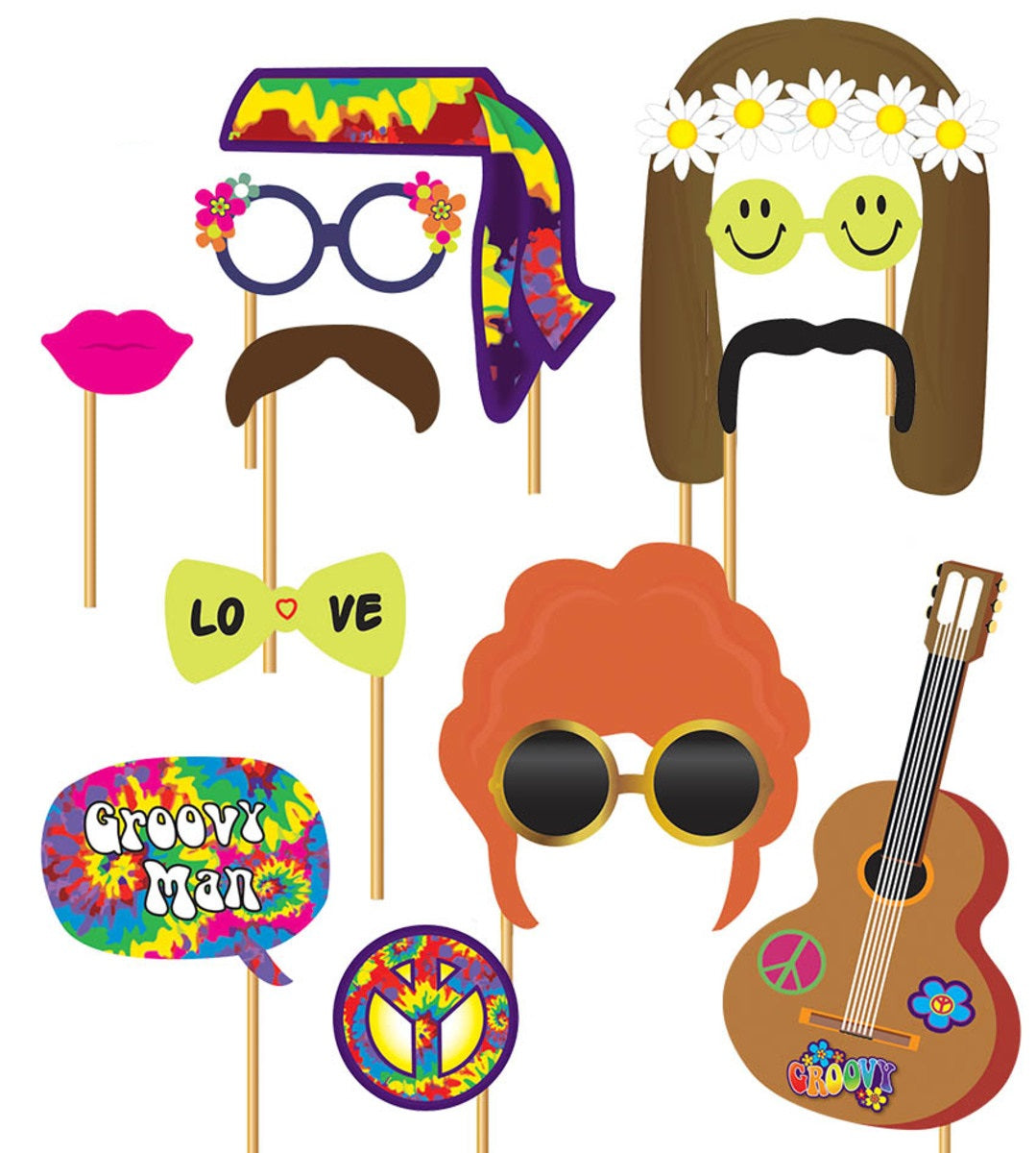 12 pièces photo call Hippie