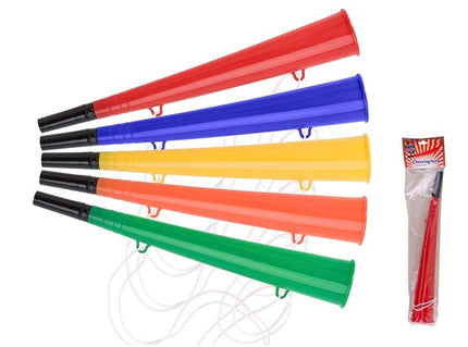 corne fan avec dragonne rouge 34.5cm