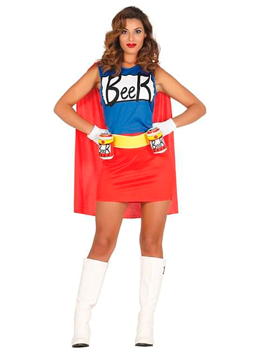 Déguisement Super-Héros de la bière femme