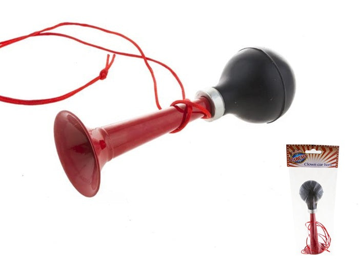 trompette pouêt pouêt avec corde noir rouge 18cm