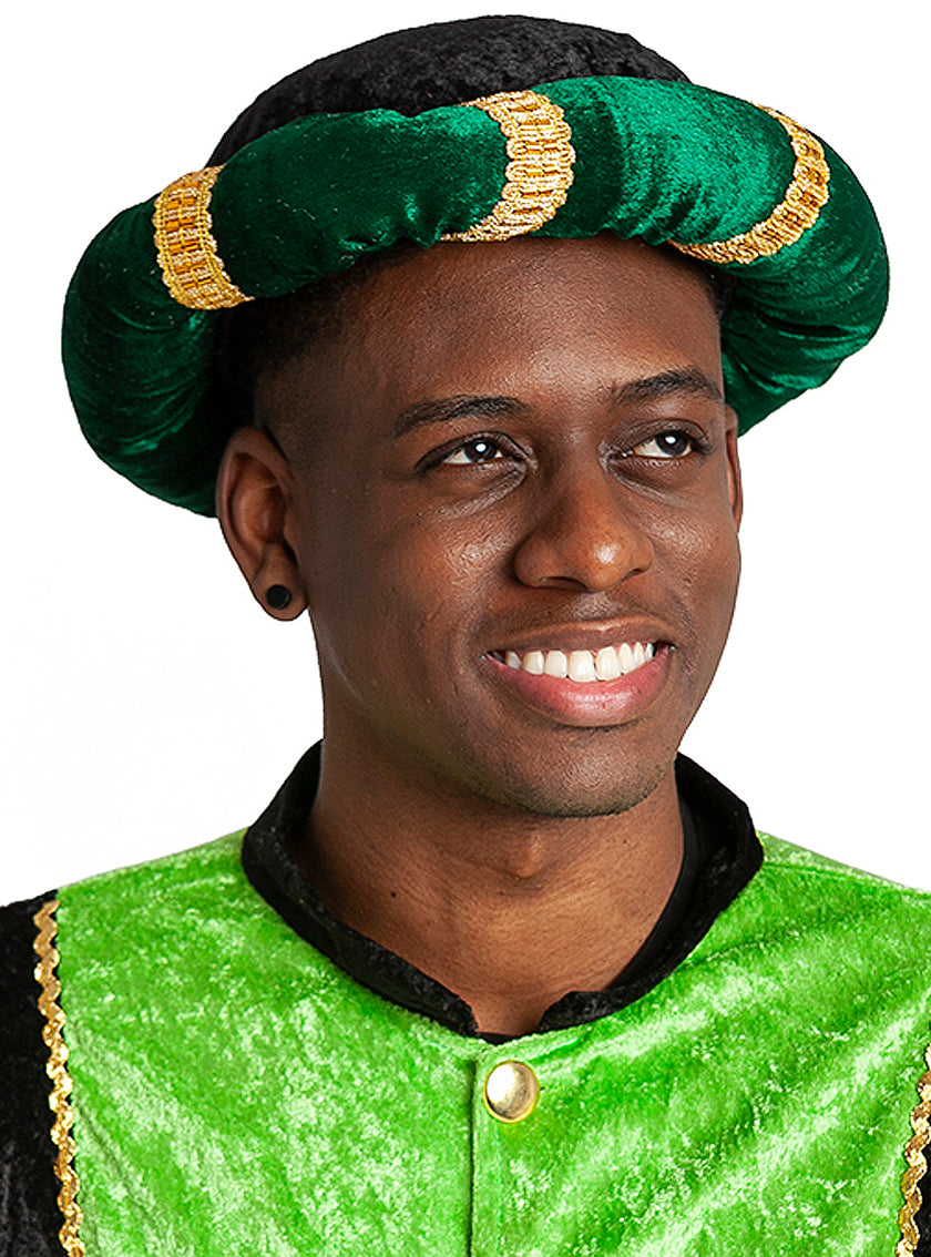 Turban page vert adulte