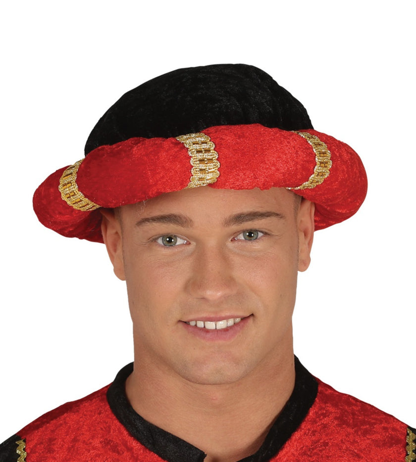 Turban page rouge adulte