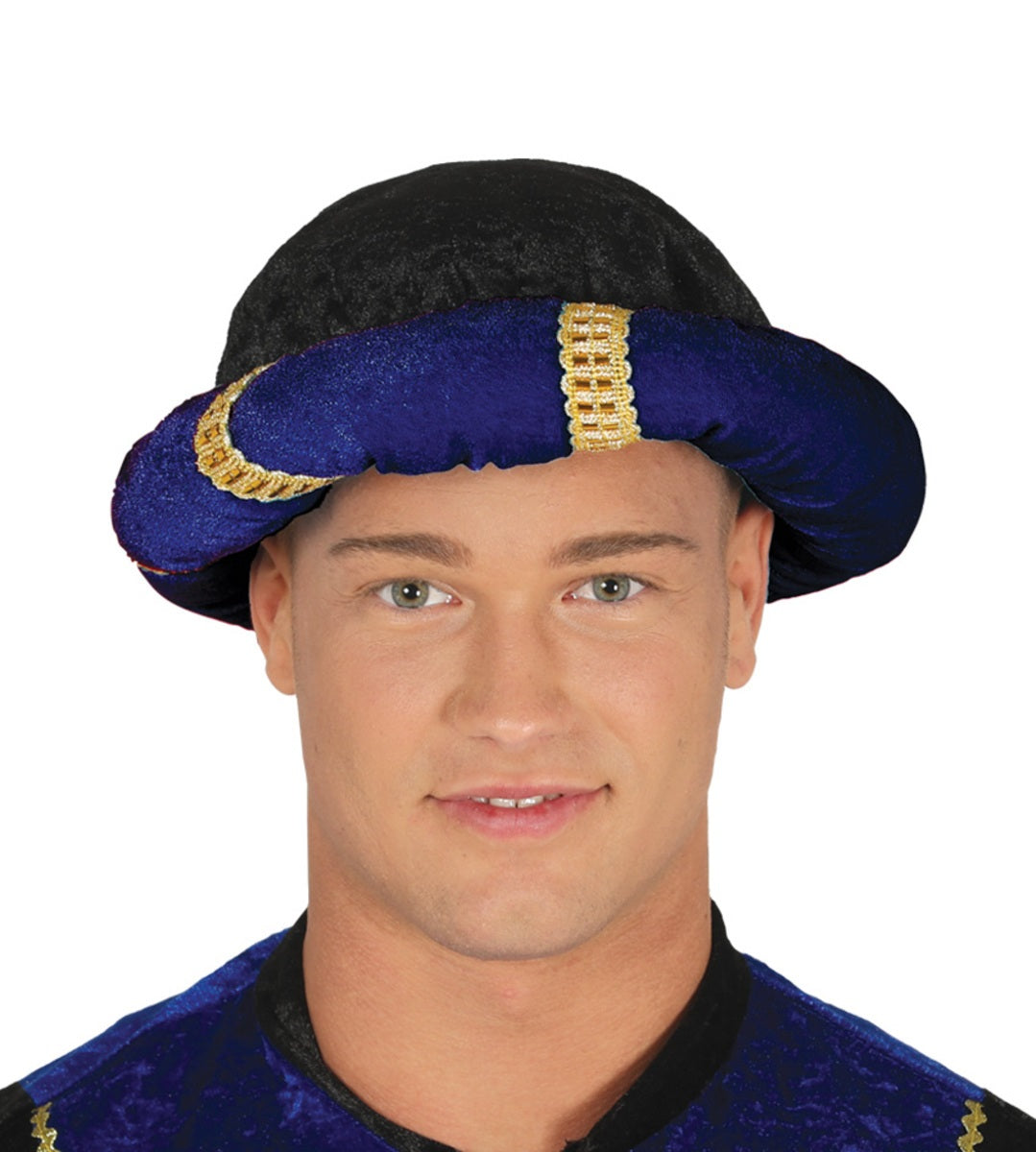 Turban page bleu adulte