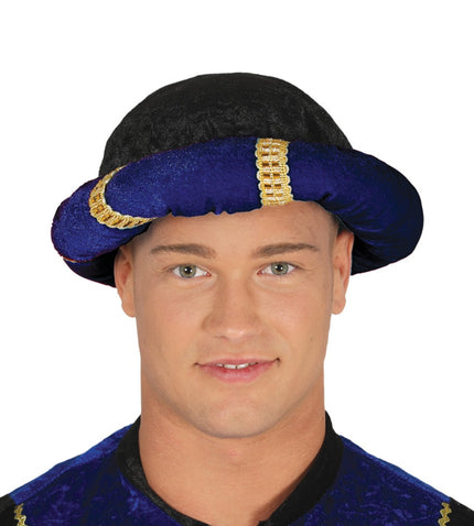 Turban page bleu adulte