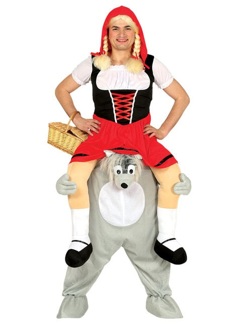 Déguisement porte-moi Chaperon rouge et méchant loup
