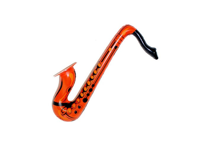 saxophone gonflable 55cm orange