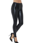 Legging noir métallisé femme