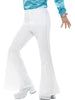Pantalon 70's blanc homme