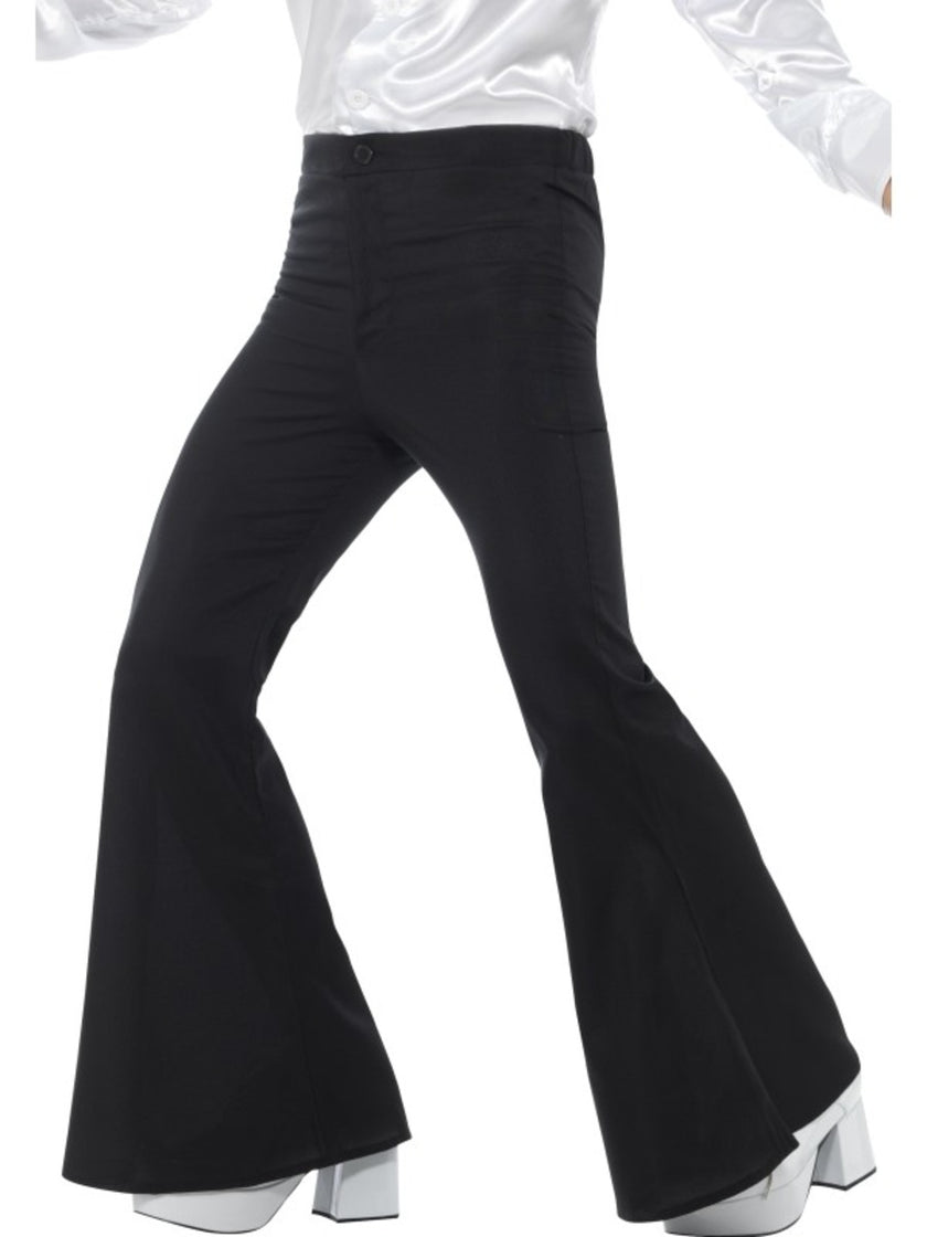 Pantalon 70's noir homme