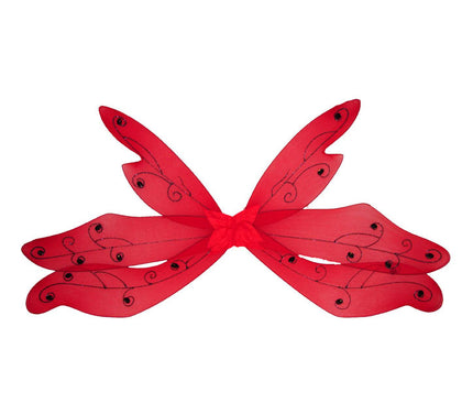 ailes de fée rouge 1m