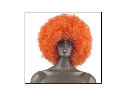 perruque afro chico géante orange