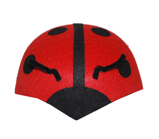 chapeau coccinelle en feutrine