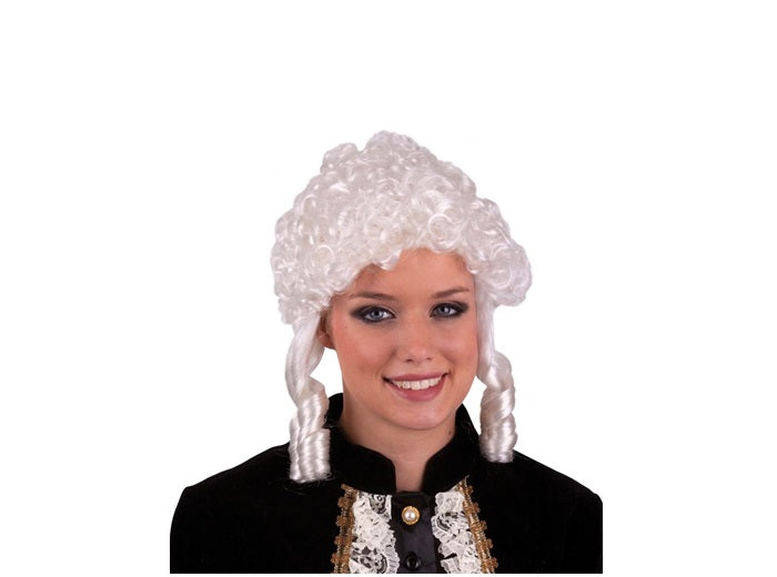 perruque colombine blanc