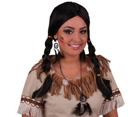 perruque squaw 2 nattes