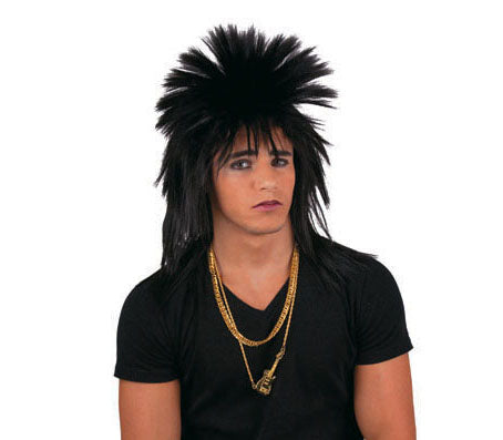 perruque punk noir