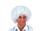 perruque afro moyenne blanc