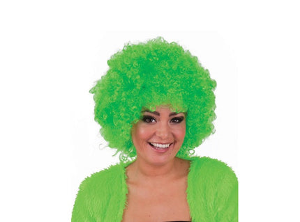 perruque hippy afro vert