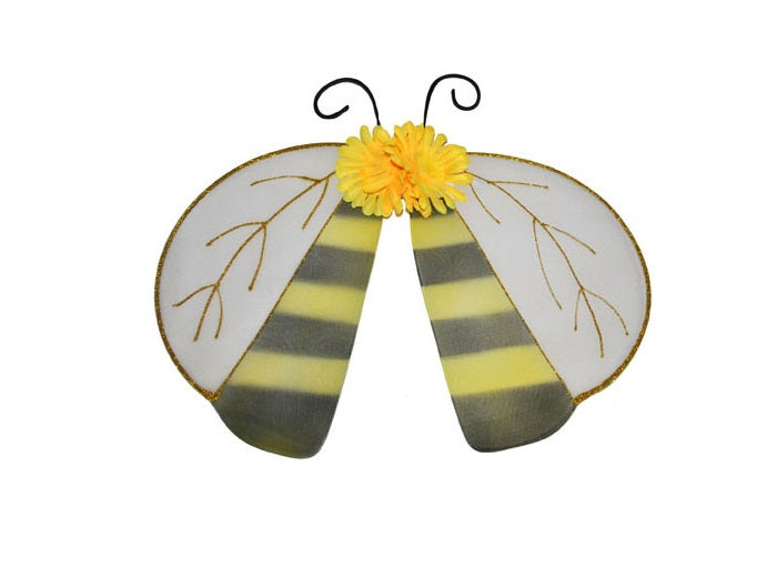 ailes d''abeille avec antennes jaune & noir 52cm
