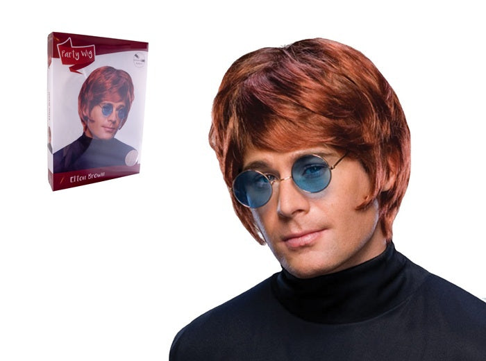 perruque cheveux court elton roux cuivré