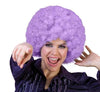 perruque hippy afro mauve