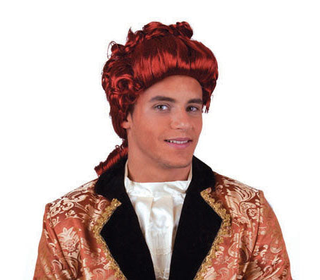 perruque roccoco rouge