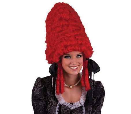 perruque pompadour rouge