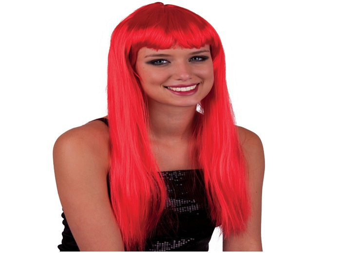 perruque cheveux longs pretty pony rouge