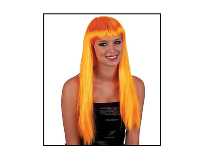 perruque cheveux longs pretty pony orange