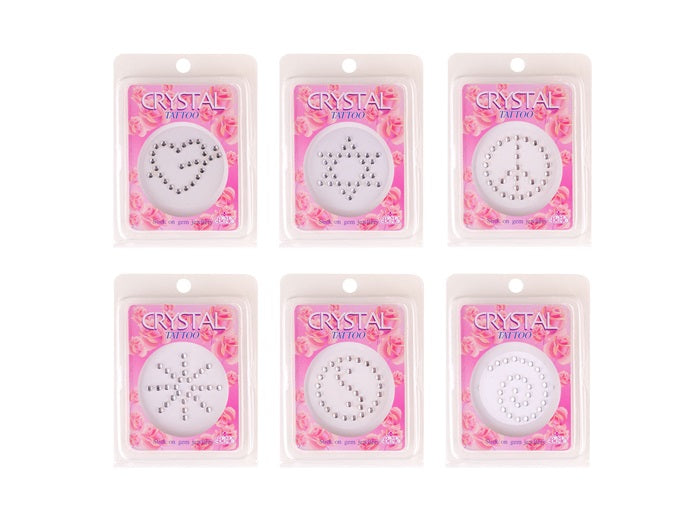 tatouage temporaire crystal brillant mix