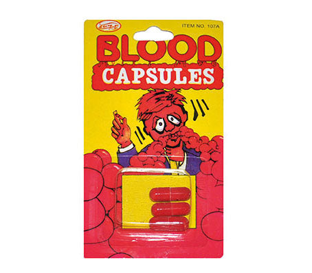 lot de 3 capsules de faux sang