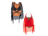 bustier postiche super-héroïne/guerrière avec cape adulte mix