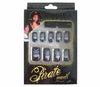 lot de 24 faux ongles pirate