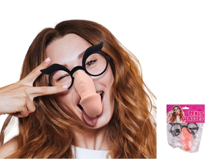 lunettes gag avec pénis adulte