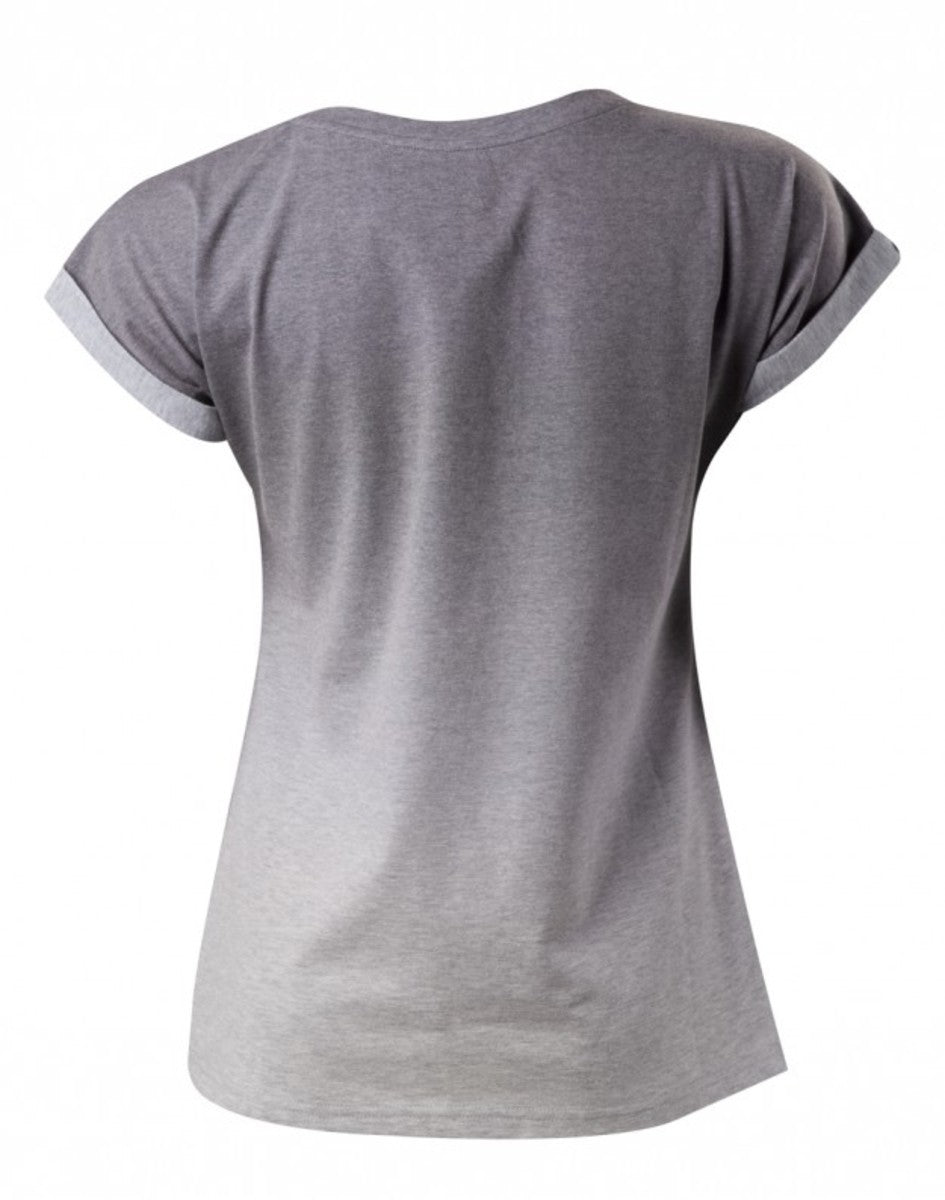 T-shirt boutons PlayStation gris pour femme